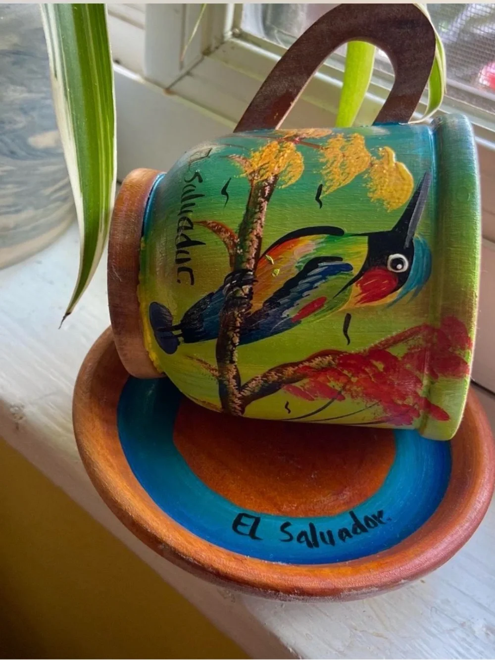Handmade vibrant hand